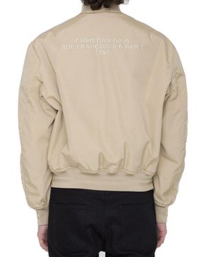 人気TOP Zip-Up Embroidered Logo Dior Jacket Lyst | Men for Green in ジャケット・アウター
