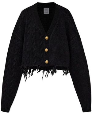 Vetements Wool Cardigan - Black