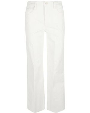 PAIGE Wide Leg Jeans - White