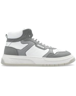 Iceberg Clock V2 Ankle High Sneakers - White