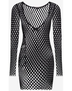 Roberto Cavalli Knitted Swimsuit Cover-Up - Black