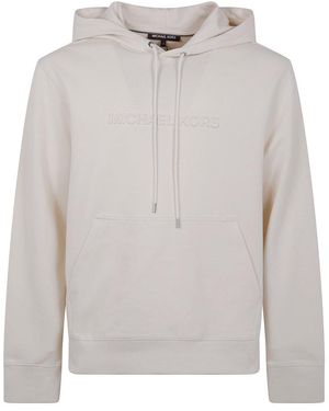 Michael Kors Embossed Logo Hoodie - White
