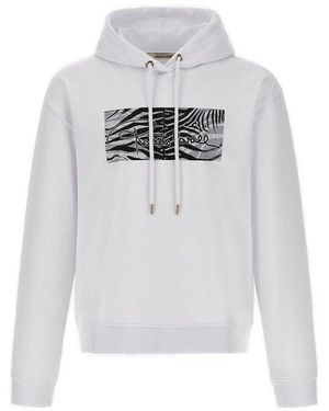 Roberto Cavalli Flag Sweatshirt - White