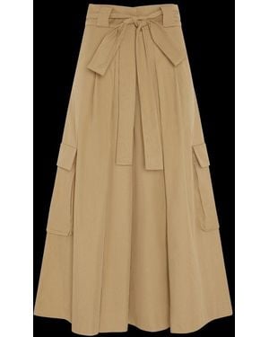 Psophia Cargo Skirt Pants - Black
