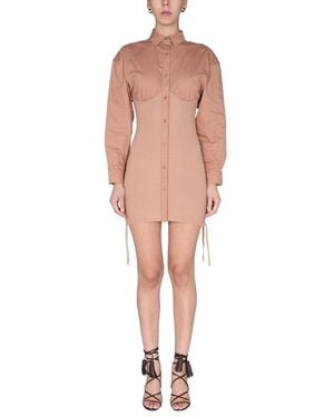 ANDREADAMO Shirt Dress - Pink