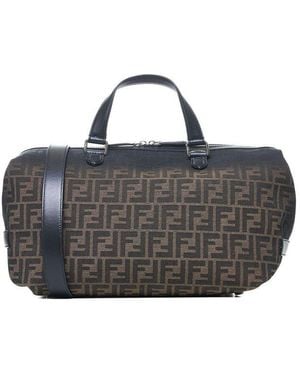 Fendi Ff Eclissi Siesta Medium Travel Bag - Black