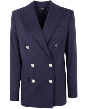 Ralph Lauren Double-Breasted Tailored Blazer - Blue