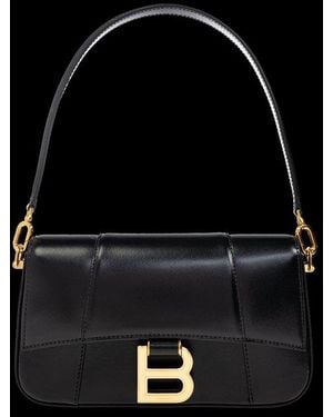 Balenciaga Hourglass Small Sling Bag - Black