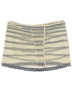 Jean Paul Gaultier X Knwls Pointelle Mini Skirt - Natural