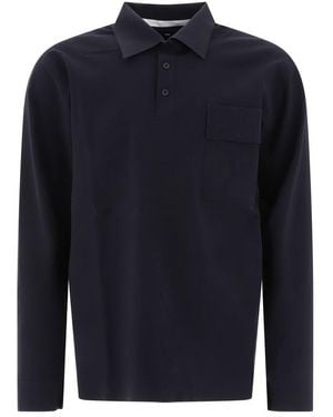 トップス GR10K ULTRASOUND L/S IMITATION TAPEDPOLO Gr10k Taped Ultrasound Polo Shirt In Black - 50% Off