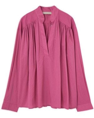 Vanessa Bruno Calvin V-Neck Blouse - Pink