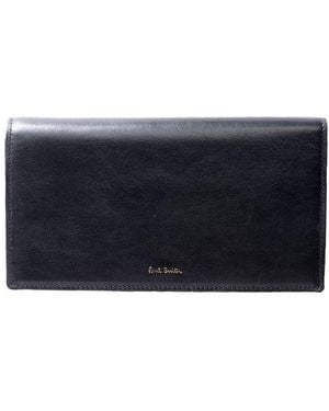 Paul Smith Logo Printed Folded Wallet - Blue