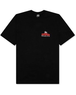 Stussy Superior Quality Crewneck T-Shirt - Black