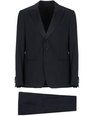 Lardini Single-Breasted Suit - Black