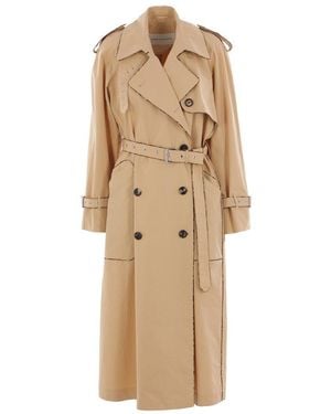 Dries Van Noten Belted Coat - Natural