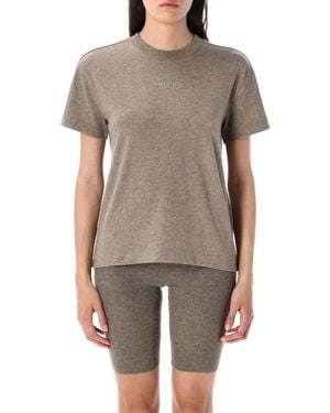 Fear Of God Metallized Logo Classic-Fit T-Shirt - Brown