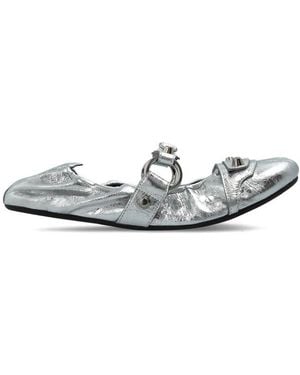 Balenciaga City Ballet Flats - White