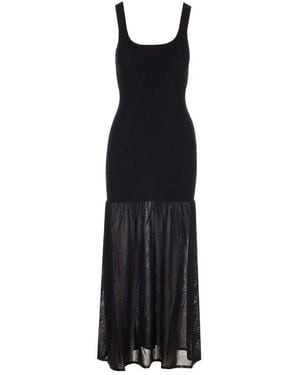 Matteau Drop Waist Knit Dress - Black