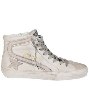 Golden Goose Slide Classic High-Top Trainers - White