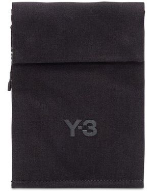 Y-3 X-Body Logo Printed Pouch - Black