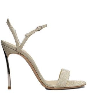 Casadei Glittered High-Heeled Sandals - Metallic