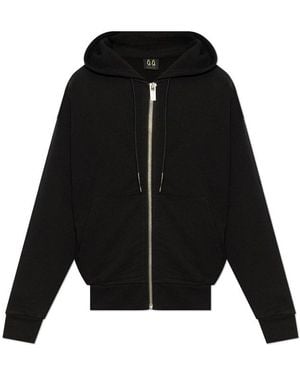 44 Label Group Bold Logo Hooded Jumper - Black