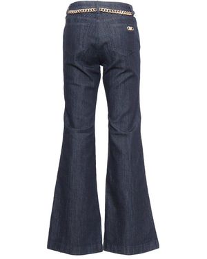 デニム・ジーパン Michael Kors FLARED JEANS WITH BELT Stretch Denim Belted Flared Jeans | Michael Kors [US]