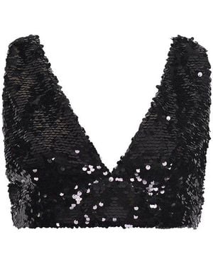 Philosophy Di Lorenzo Serafini Embellished Micro Top - Black