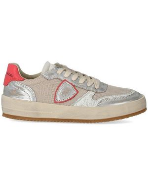 Philippe Model Nice Tennis Sneakers - Metallic