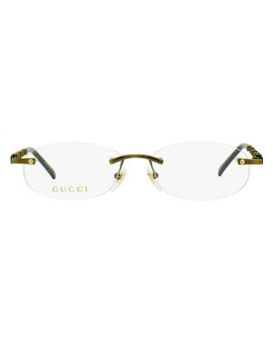 Gucci Oval Frame Glasses - Black