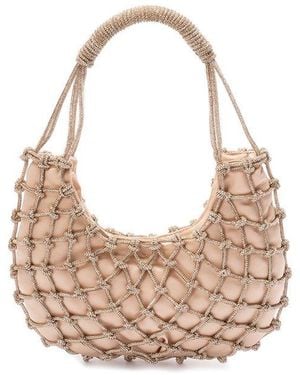 Rosantica Beaded Net Tote - Natural