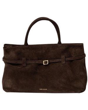 MANU Atelier Buckle Detailed Tote Bag - Brown