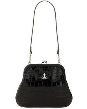 Vivienne Westwood｜ (VIVIENNE CLUTCH (4B01000IW W00ZL N4 Vivienne Westwood: Women's Vivienne Clutch (Black) | DSMNY E