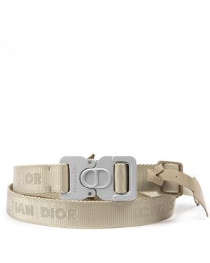 Dior Buckle Clip Belt - Natural