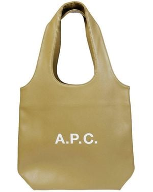 A.P.C. Ninon Small Top Handle Bag - Green