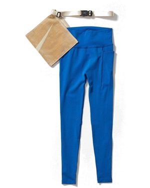 Nike X Mmw Logo Printed Leggings Set - Blue