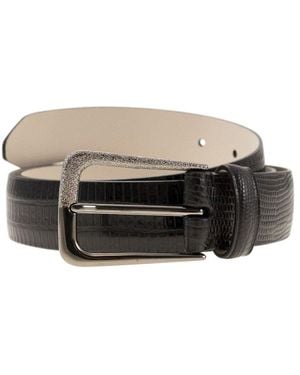 Brunello Cucinelli Leather Belt - Grey