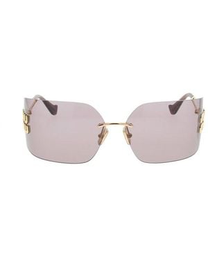 Miu Miu Wraparound Sunglasses - Black