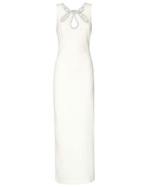 Guess Embellished Neck Maxi Dress - White