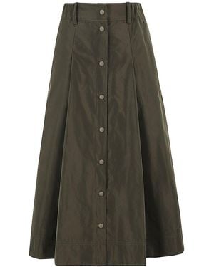 Aspesi Buttoned Midi Skirt - Green