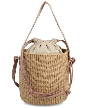 Chloé Woody Small Basket Bag - Metallic