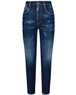 DSquared² High Waist Twiggy Jeans - Blue