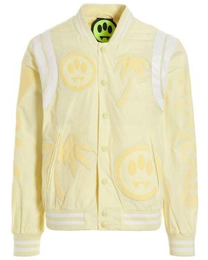 Barrow Tonal-Appliqué Buttoned Jacket - Yellow