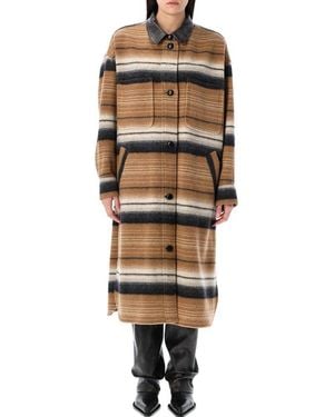 Isabel Marant Djila Button-Up Coat - Multicolour