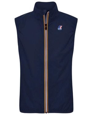 K-Way Le Vrai 3.0 Rouland Warm Zipped Gilet - Blue