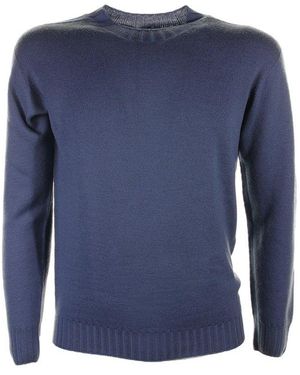 Seventy Crewneck Knitted Sweater - Blue