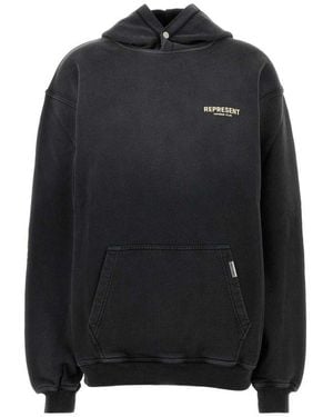 Represent Charcoal Cotton Owners Club Sweatshirt - Black
