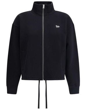 Maison Kitsuné Baby Fox Patch Zipped Jacket - Black