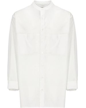 Yohji Yamamoto Long Sleeved Buttoned Shirt - White