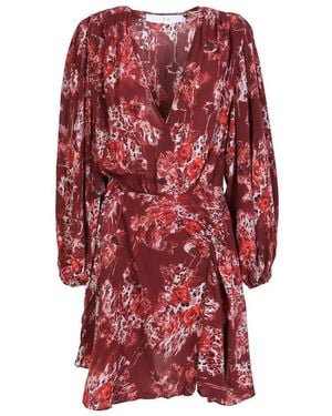 IRO V Necked Floral Dress in Blue Lyst